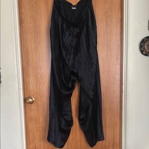 Women’s Black Silk Pants 2x